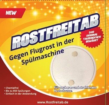 Rostfreitab schützt Besteck, Töpfe und Pfannen vor Flugrost
