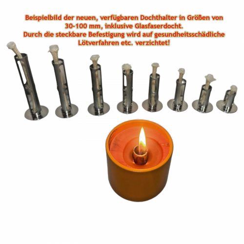 Schmelzlichtbrenner 2er-Set — Aluminium, zweiteilig steckbar