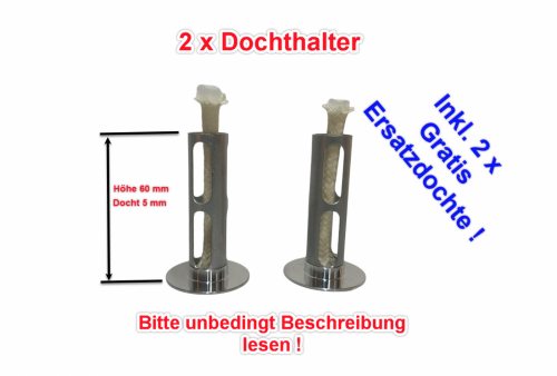 Schmelzlichtbrenner 2er-Set — Aluminium, zweiteilig steckbar