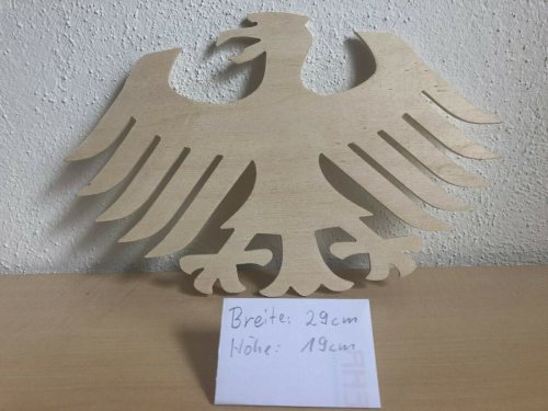 Schützenvogel aus Pappel-Sperrholz, Design 2
