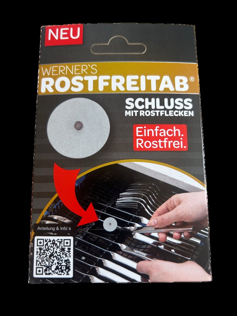 Werner’s Rostfreitab gegen Flugrost in der Spülmaschine